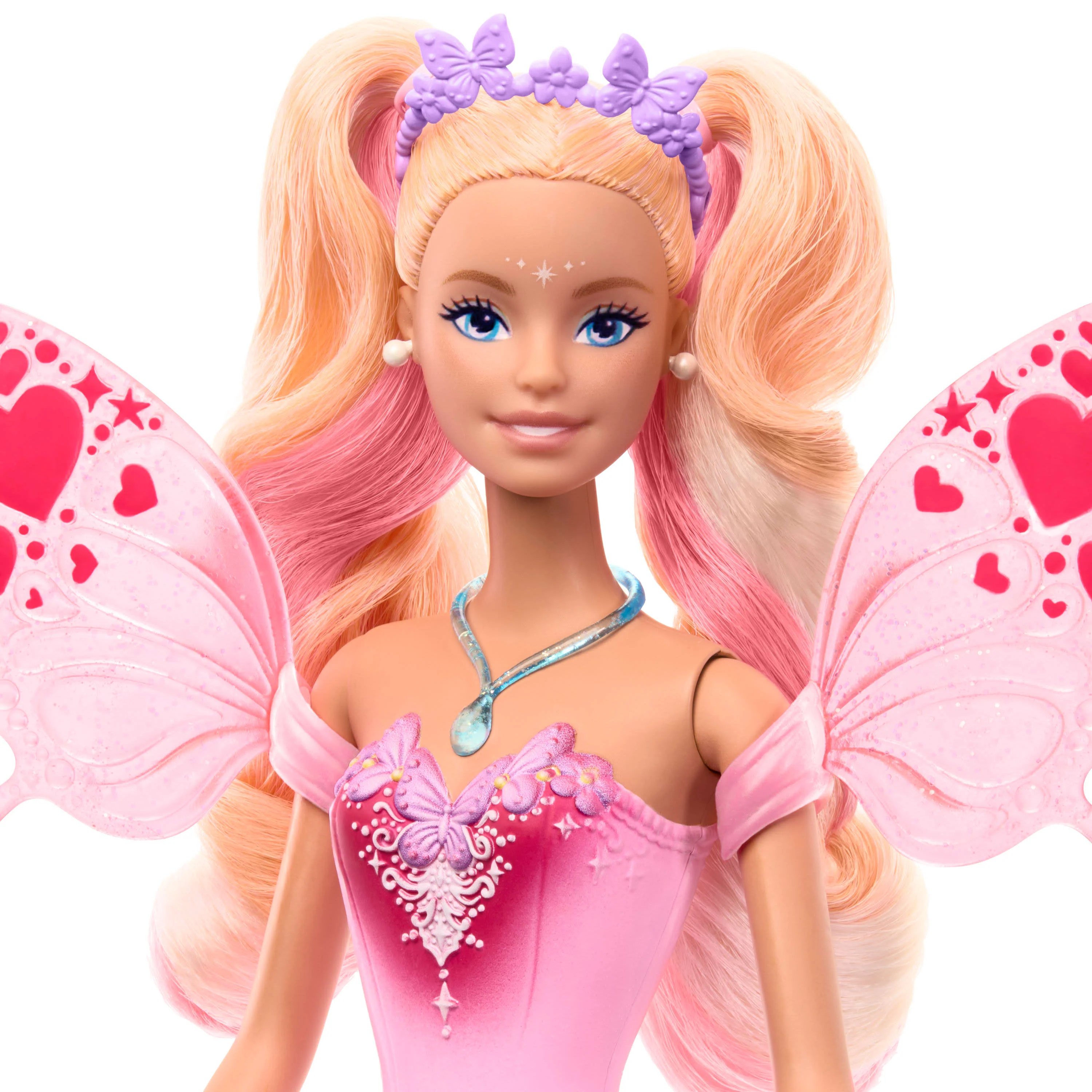 Barbie Fantasy Fairy Doll with Colour-Change Wings and Outfit - Image 3