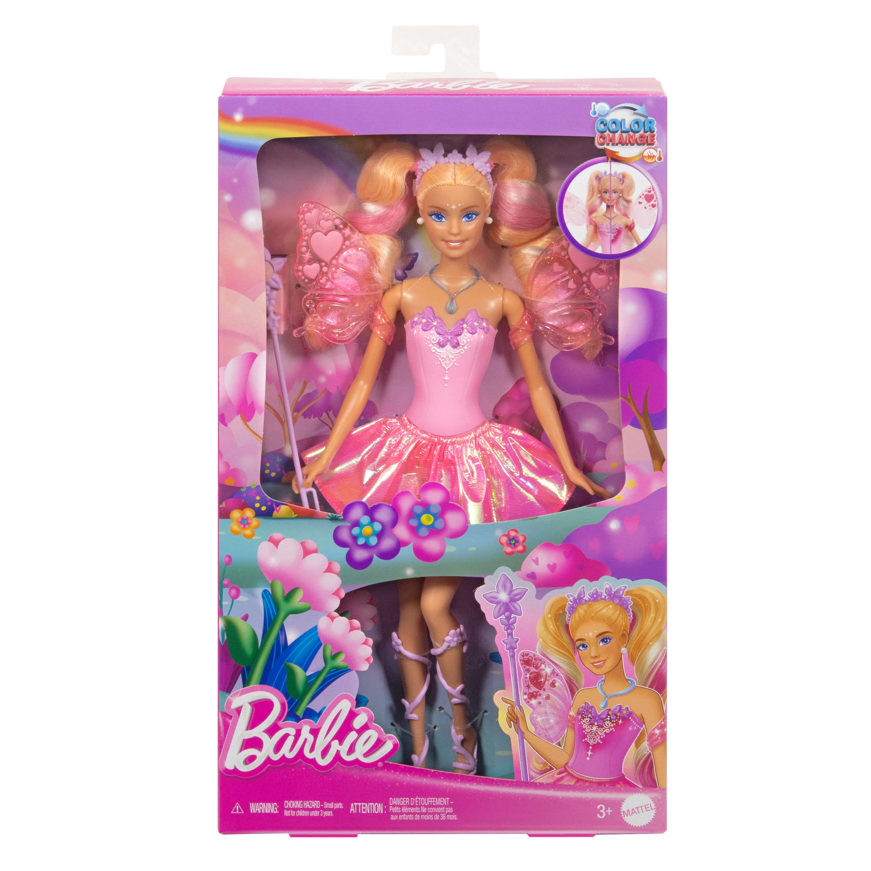 Barbie Fantasy Fairy Doll with Colour-Change Wings and Outfit - Image 6