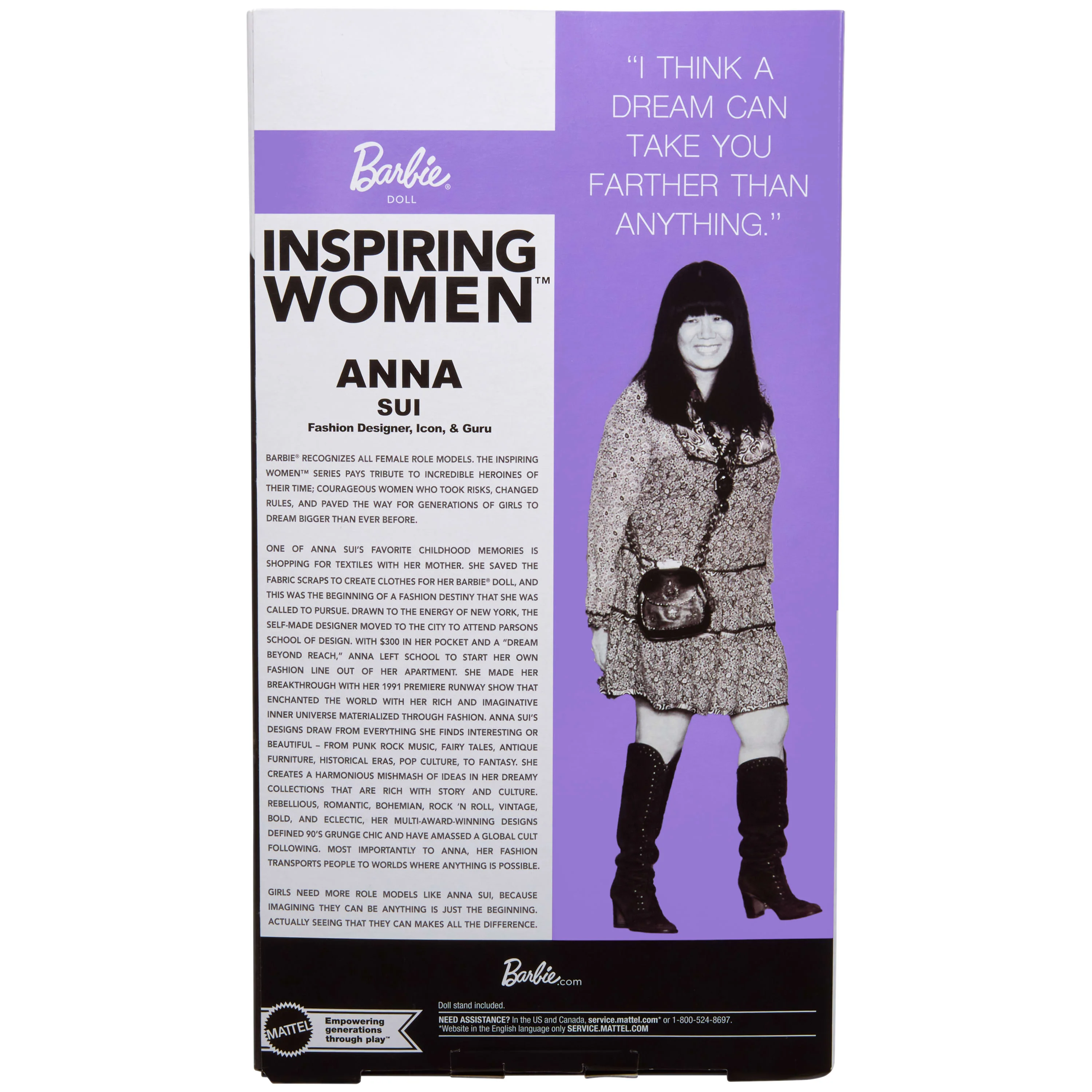 Barbie Inspiring Women Anna Sui Collectible Doll - Image 18