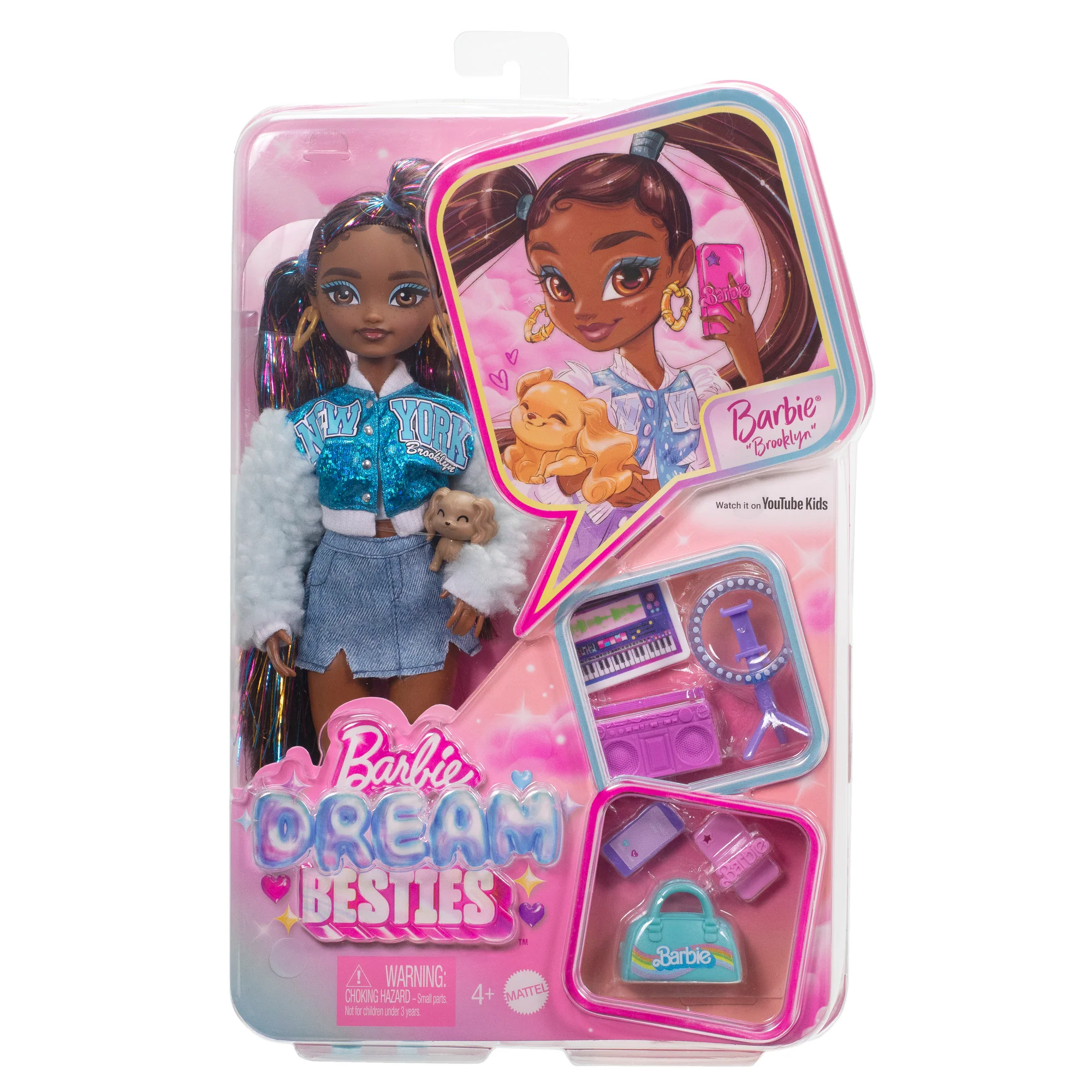Barbie Dream Besties Barbie “Brooklyn' Doll and Accessories - Image 4