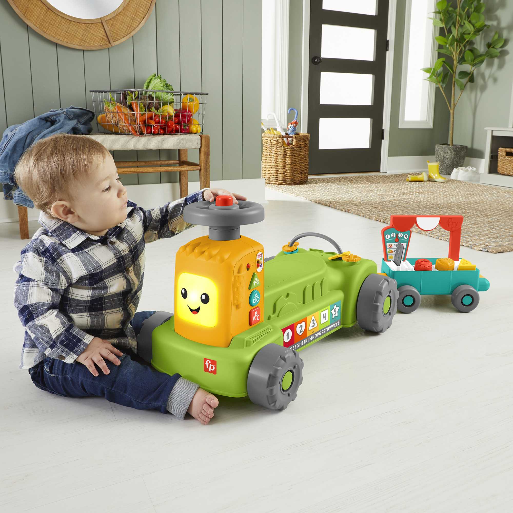 Fisher-Price Laugh & Learn 4-in-1 Farm to Market Tractor - Image 7