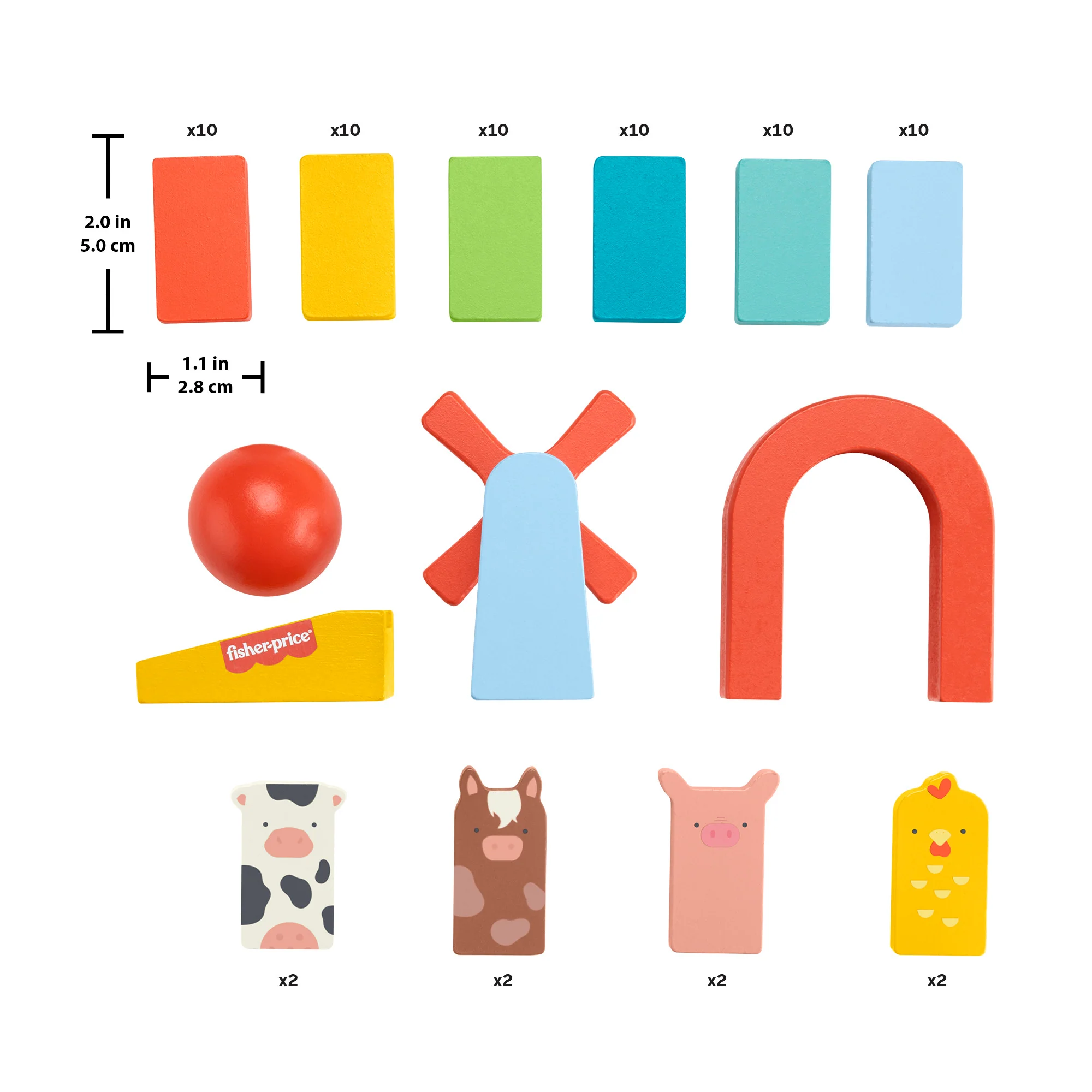 Fisher-Price Wooden Domino Run Playset - Image 3