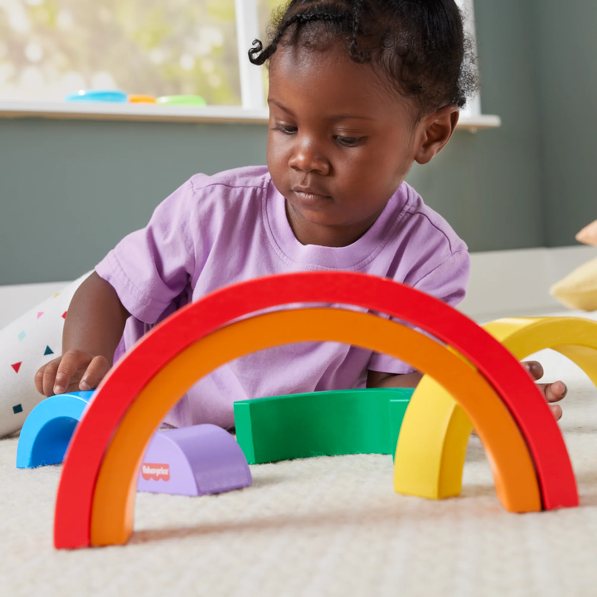 Fisher-Price Wooden Stacking Rainbow - Image 5