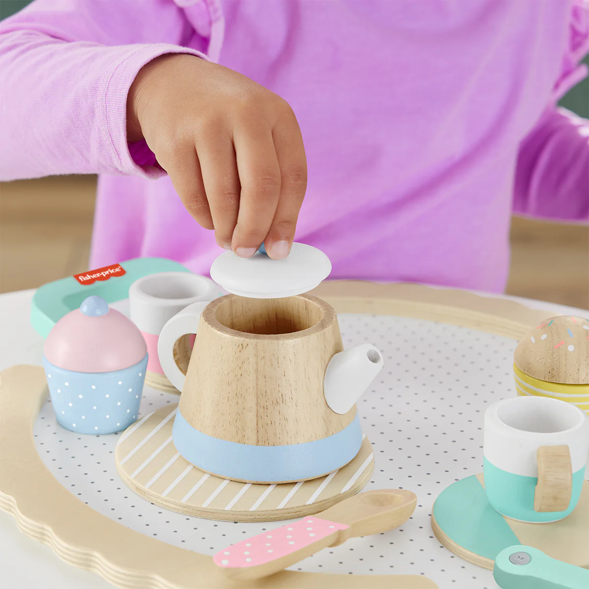 Fisher-Price Wooden Tea Set - Image 7