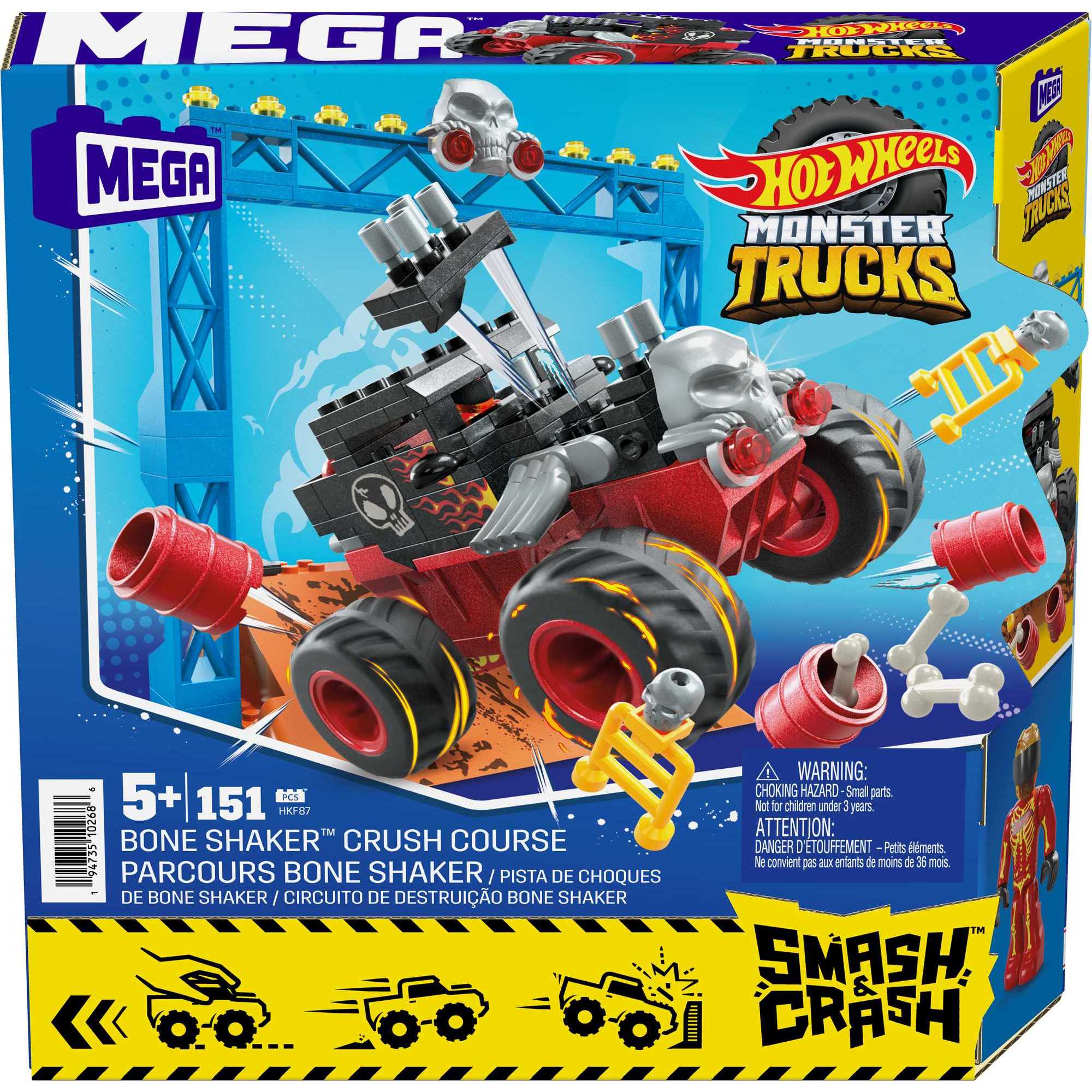 Mega Hot Wheels Smash N Crash Bone Shaker Crush Course - Assorted* - Image 8